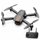 H31 brushless drone with dual-antenna remote controller on a white studio background