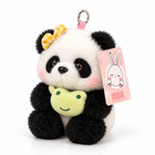 15CM Bamboo Panda Plush Toy Keychain Cute Animal Bag Charm - Backpack Style