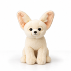 Big Ear Fennec desert fox plush toy front view with pink inner ears