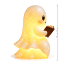 Ghost reading lamp side profile with height line: 15 cm / 6 in tall