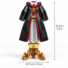 Magician's robe building blocks set size: 25 cm (9.8 in) tall, stand 13.5 cm (5.3 in) wide