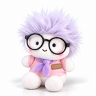 Plush Stuffed Toy Bag Keychain 16cm Doll Pendant Charm - Pink Clothing Purple Fur