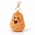 Funny-Faced Potato Keychain Pendant 10cm Plush Bag Charm - Funny Shy Potato