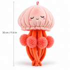 30cm jellyfish plush toy with embroidered sleeping face and 30 cm height dimension - Toylvia