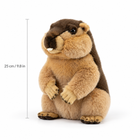 Handcrafted plush toy doll 25cm tall with height dimension line - Toylvia
