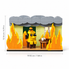This Is Fine dog building block set 403PCS with 19.92 cm width and 12.16 cm height dimensions - Toylvia