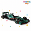 Toy green Formula 1 car with black accents on a white background, branded with 'Toylivia Toys'.
