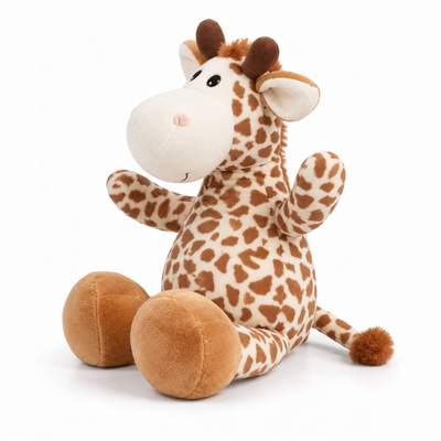 12 inch Giraffe plush 45 degree left-facing main angle