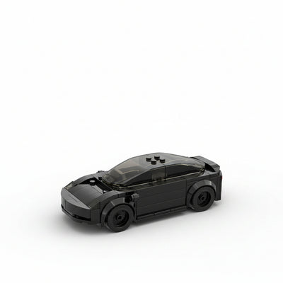 The Midnight Commuter: 185-Piece Black City Car DIY Construction Kit