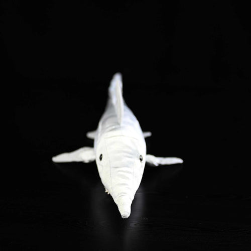 66CM Long-Snouted Silver Shark Plush Toy Realistic Ocean Animal, view 2