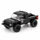 85PCS black pickup truck brick building model