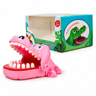 Pink with Box Bite Finger Crocodile Game three-quarter left studio image