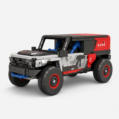 438PCS Off-Road Rally SUV Building Blocks - Racing Car MOC Set | Toylvia™