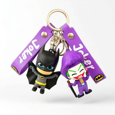 Creative Cartoon Villain & Hero Keychain - Dripping Style Bag & Car Charm | Toylvia™