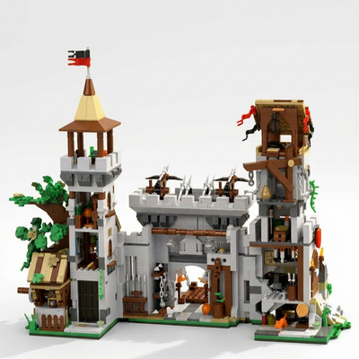 2568PCS Knight's Fortress Medieval MOC Building Blocks Set