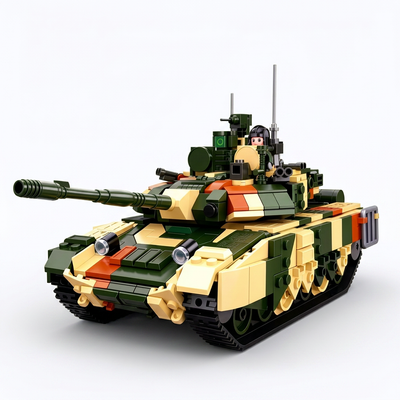 758PCS SLUBAN T90MS Main Battle Tank Military Building Blocks Model