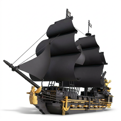 2076PCS Pirate Ship MOC Building Blocks - Premium Assembly Model Boat | Creative Display Ornament Gift