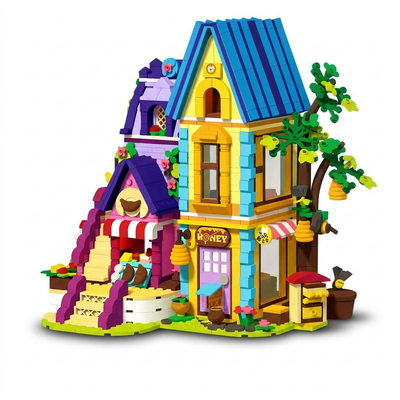 Beekeeping & Bakery House Building Set | 1084PCS LED Friends Toy | ToyIvia