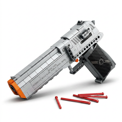 Desert Eagle Pistol Building Set | 356PCS Shootable Model | Toylvia