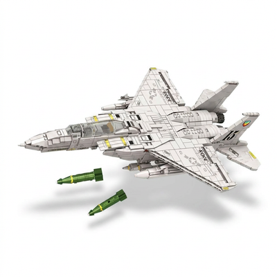F-15E Strike Eagle 2216pcs Military Fighter Jet Building Set