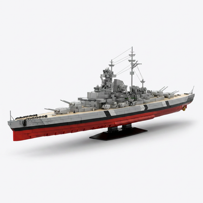 2686PCS Bismarck Battleship 1:300 Scale Building Blocks Kit