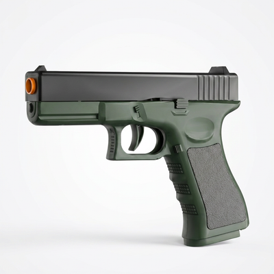 Green Glock Toy Gun - Shell Ejection Soft Bullet Pistol