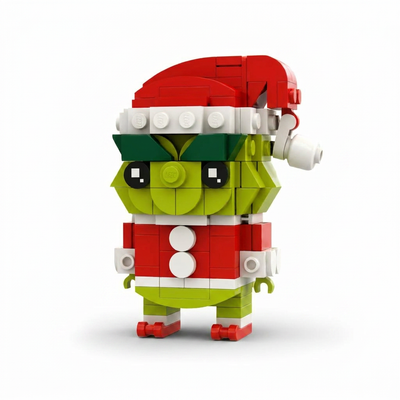 Christmas Green Monster MOC Building Blocks Set (184 PCS) - DIY Creative Model Gift | Toylvia™