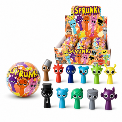 New Sprunki Action Figure Toy Random Blind Box Sprunki Anime Wenda Model Doll Figurines with Badge Keychain Kids Gift