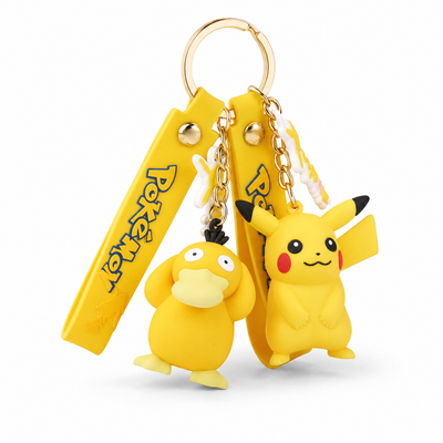 Pokémon Keychain Hangers - Pikachu, Squirtle, Jigglypuff, Bulbasaur & Psyduck | Toylvia™