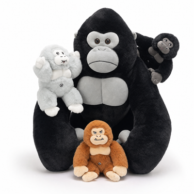 MaoGoLan Giant Gorilla Stuffed Animal - 19.6" Plush with Babies