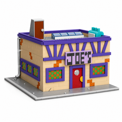 Joe's Bar Building Blocks Set - 1748PCS Movie Modular Architecture