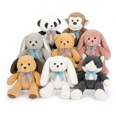 MaoGoLan 13" Stuffed Animal Variety Set - 8 Cute Animal Variations