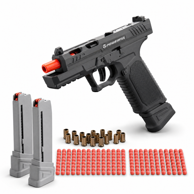 Sig17 Upgraded Soft Bullet Handgun | Continuous Fire & Empty Hanging | Toylvia
