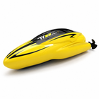 Yellow Mini RC Boat left three-quarter studio image