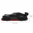 The Midnight Phantom: 321-Piece Black Sports Car DIY Construction Kit product photo
