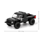 85PCS brick pickup truck size 5.66 in long 2.55 in tall