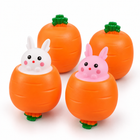 4 Pack Carrot Rabbit Squeeze Stress Balls, Bunny Sensory Fidget Toys, TPR Stress Relief Toys For Kids Adults, Easter Birthday Party Favors For ADD ADHD OCD - hero view