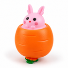 4 Pack Carrot Rabbit Squeeze Stress Balls, Bunny Sensory Fidget Toys, TPR Stress Relief Toys For Kids Adults, Easter Birthday Party Favors For ADD ADHD OCD - single view