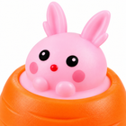 4 Pack Carrot Rabbit Squeeze Stress Balls, Bunny Sensory Fidget Toys, TPR Stress Relief Toys For Kids Adults, Easter Birthday Party Favors For ADD ADHD OCD - macro view