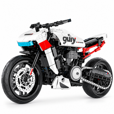 City Super Racing Motorcycle Technical Building Blocks Model Kit