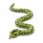 50CM Green Spot Python plush toy, centered three-quarter left on white