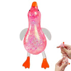 Cute Duck Squishy Sugar Stress Ball,Soft Duck Stress Relief Sugar Ball Toys And, Pink