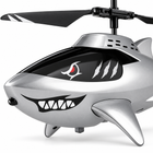 Macro detail of shark nose and finish on RC shark helicopter