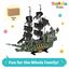 Pirate ship toy set with 'Toyivia Toys' branding and a carton box icon.