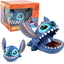 Funny bite finger dentist game toy with cartoon monster design and packaging box