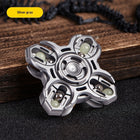 Aluminum Alloy Interactive Fidget Spinner EDC Stress Toy - Silver Gray