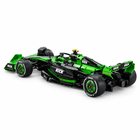 Rear three-quarter view of the green and black Kick Sauber C44 F1 building-block model
