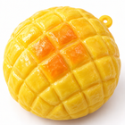 Close-up of the pineapple bun squishy toy lattice texture