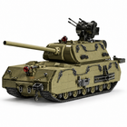 maus tank building-block model pointing left in matching three-quarter studio angle