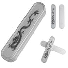 Metal EDC Magnetic Push Card Haptic Coin Fidget Slider - Silver
